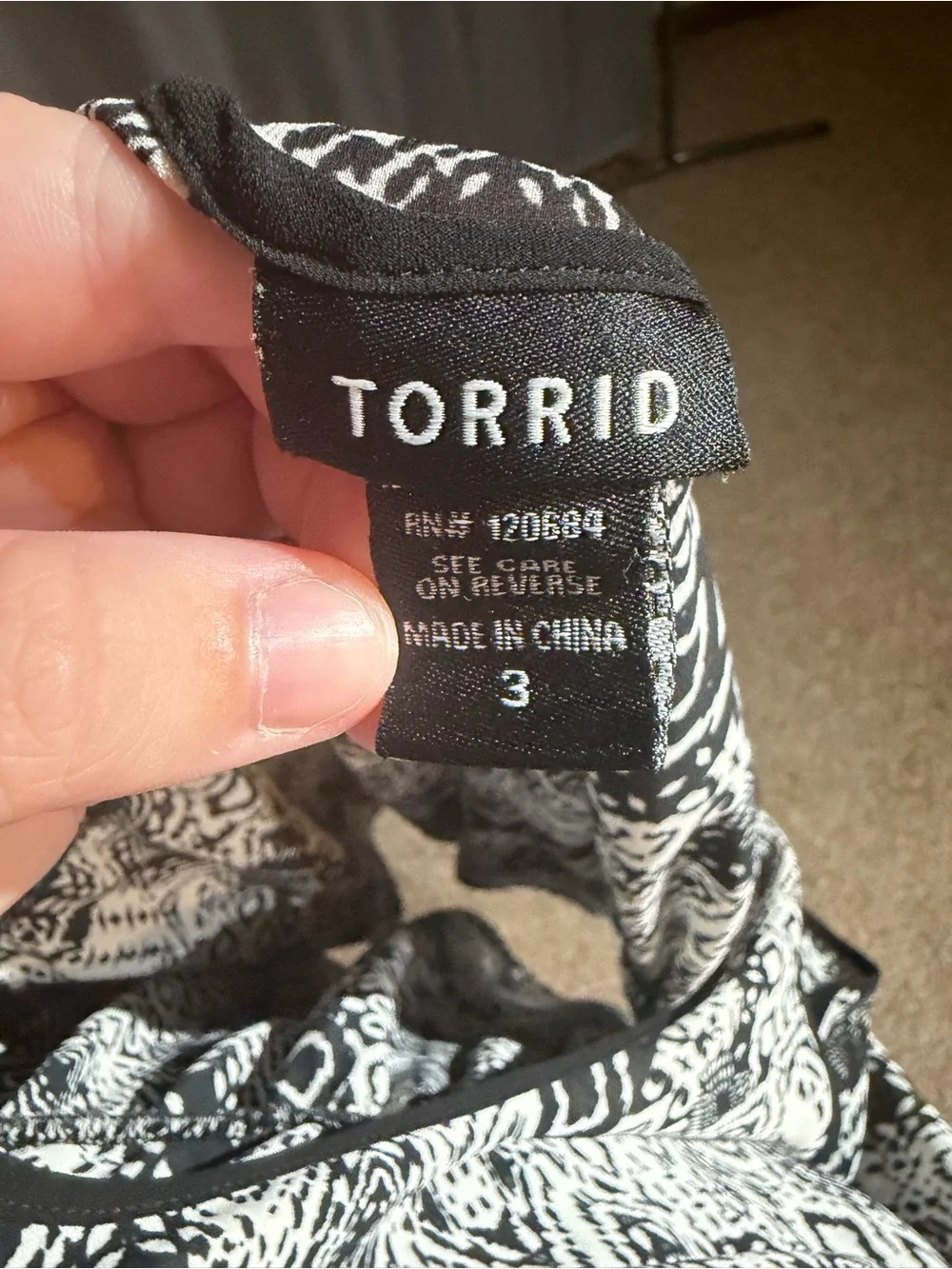 Torrid Size 3 (3X) Skull Geometric Print Strappy Back Tank Top